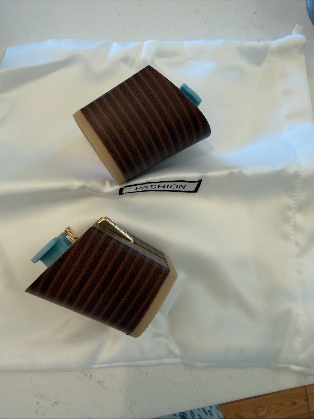 Pashion Block Heel Kit 3” Light Wood NIB Size 7-8.5